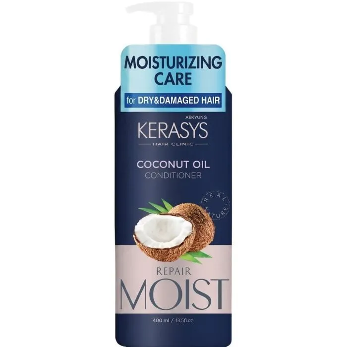 Кондиціонер для волосся KeraSys Real Nature Moisturizing Coconut Oil 400 мл (8801046439609)