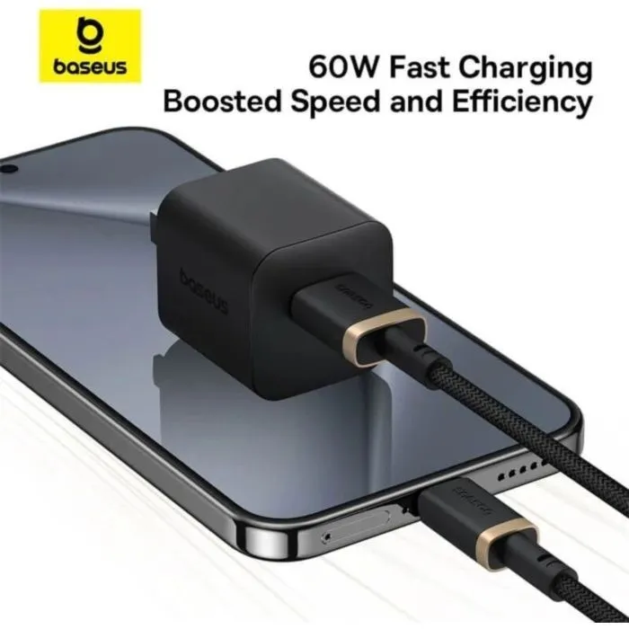 Дата кабель USB AM to USB-C 2.0m 60W black/gold Baseus (P10377802U01-02) изображение 6