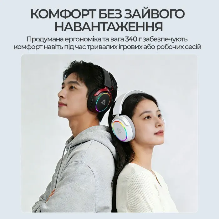 Наушники Ajazz AHM10 Max White (AHM10-MAX-W) изображение 16