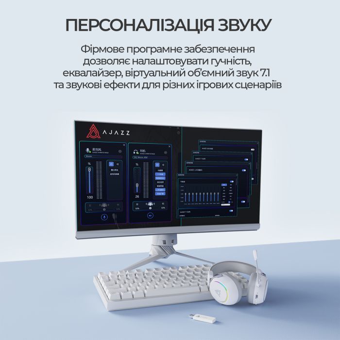 Наушники Ajazz AHM10 Max Black (AHM10-MAX-B) изображение 17
