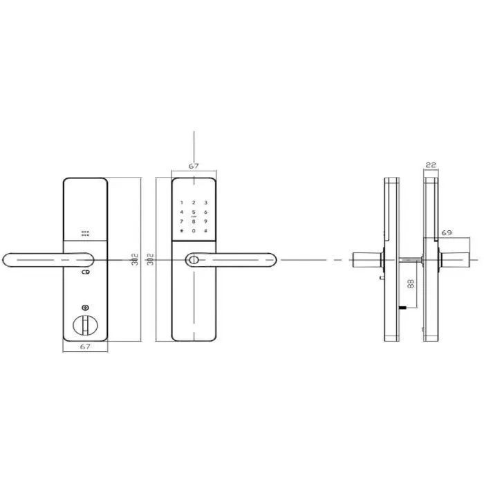 Розумний замок SEVEN LOCK SL-7779BFW-T (SL7779BFW-T) зображення 6