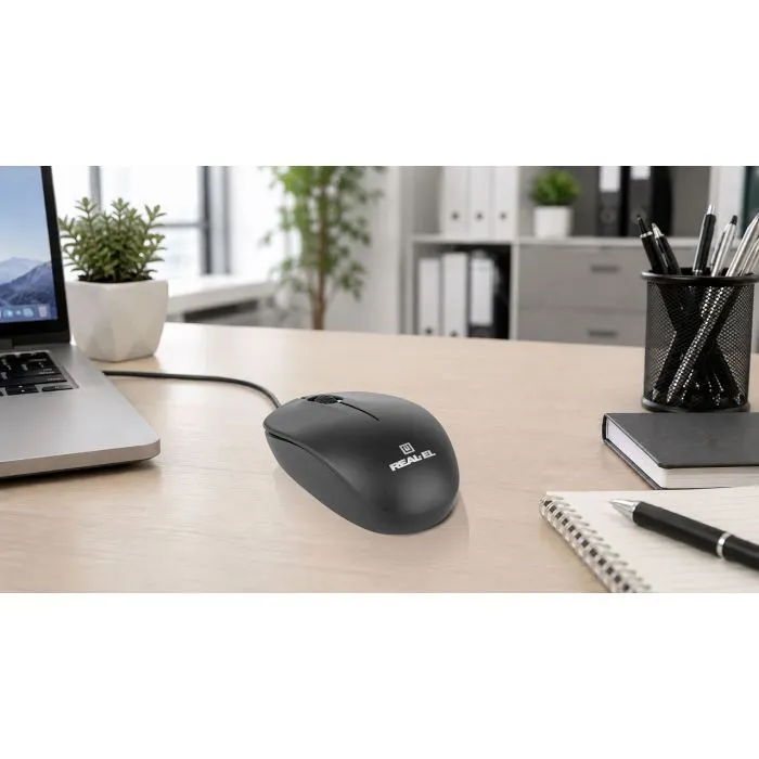 Мишка REAL-EL RM-206 USB Black (EL123200061) зображення 11