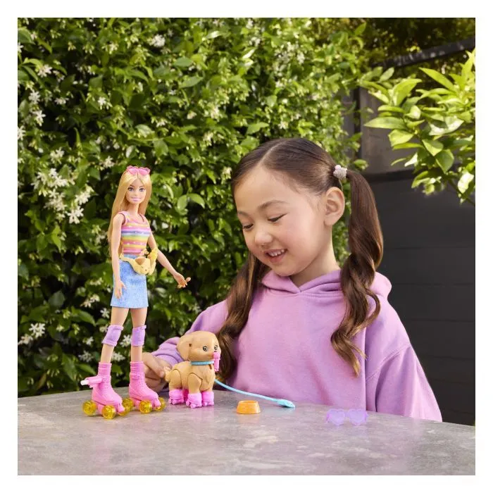 Лялька Barbie Pets Катання з хвостатим другом Блондинка (JMJ44) зображення 9