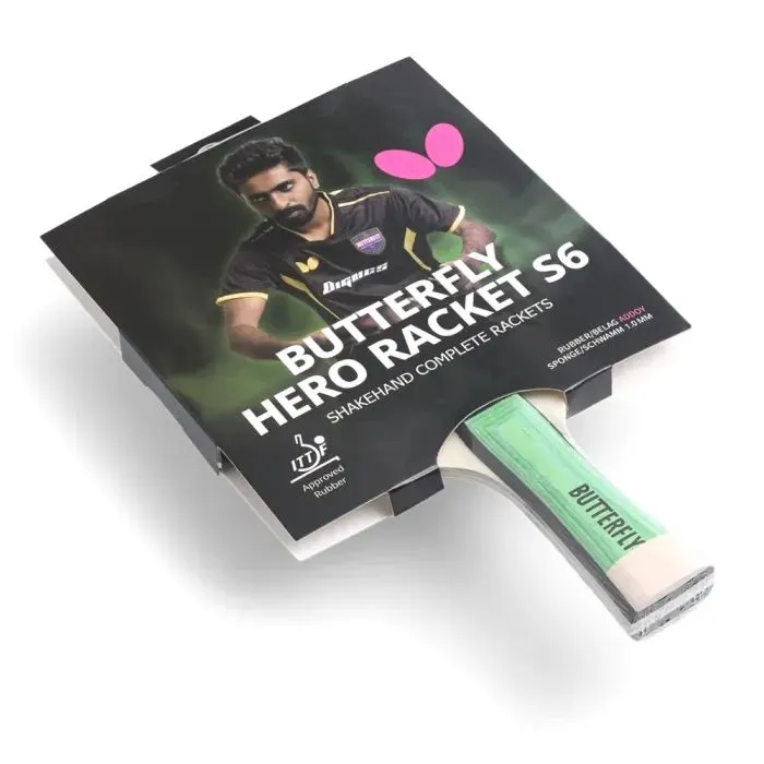 Ракетка для настільного тенісу Butterfly HERO Racket S6 Sathiyan Gnanasekaran (6251760002) (932289) зображення 5