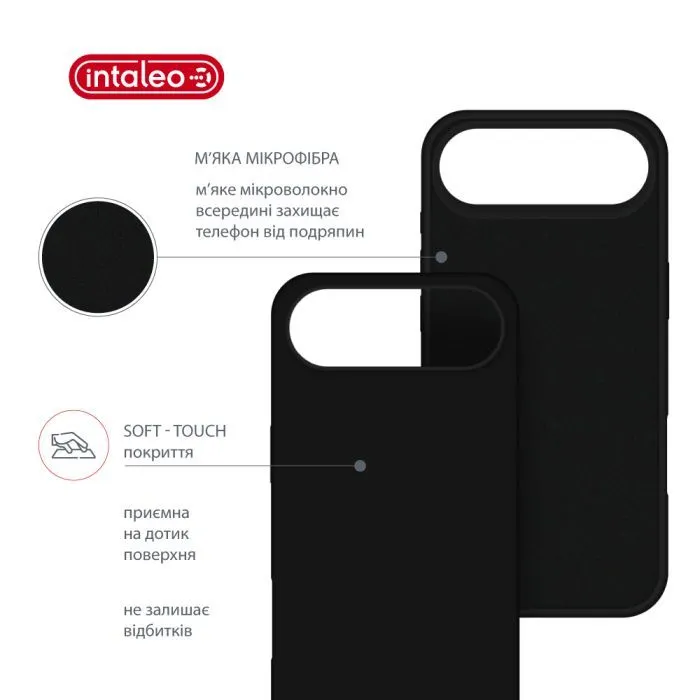 Чохол до мобільного телефона Intaleo Silicone Case Apple iPhone 17 Air Black (1283126630460) зображення 5