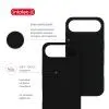 Чохол до мобільного телефона Intaleo Silicone Case Apple iPhone 17 Air Black (1283126630460) зображення 5