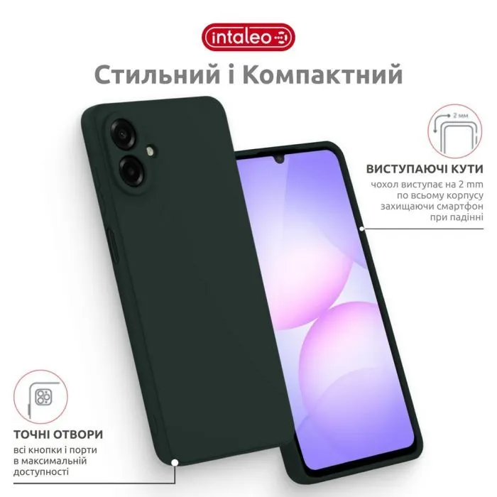 Чохол до мобільного телефона Intaleo SoftShell Samsung Galaxy A07 Dark Green (1283126631252) зображення 4