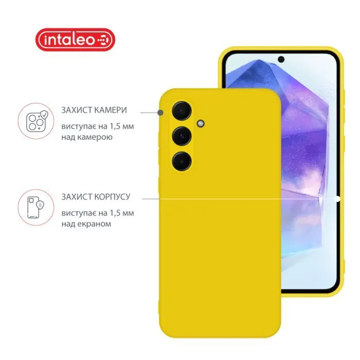 Чохол до мобільного телефона Intaleo Silicone Samsung Galaxy A55 Yellow (1283126600258) зображення 3