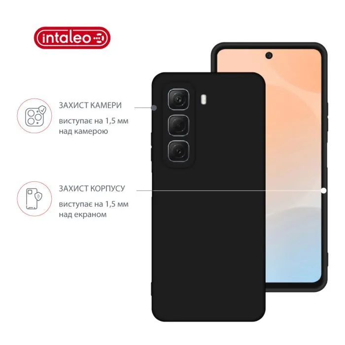 Чохол до мобільного телефона Intaleo SoftShell Infinix Hot 50 4G Black (1283126618512) зображення 3