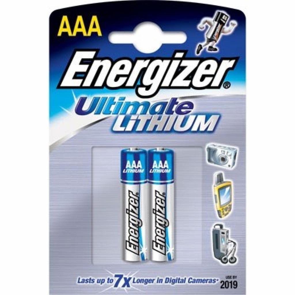 Батарейка Energizer AAA Ultimate Lithium L92 * 2 (7638900262629)