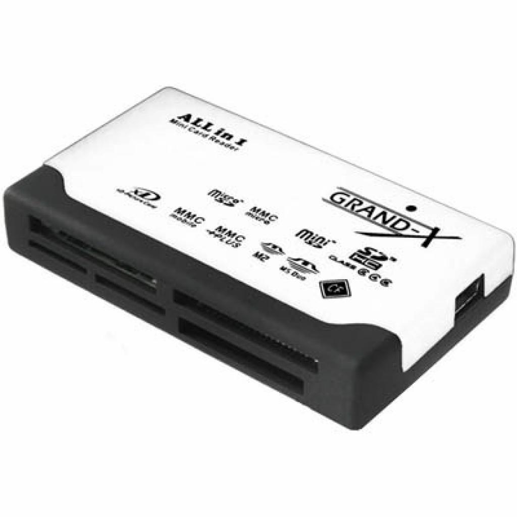 Зчитувач флеш-карт Grand-X CRX05White