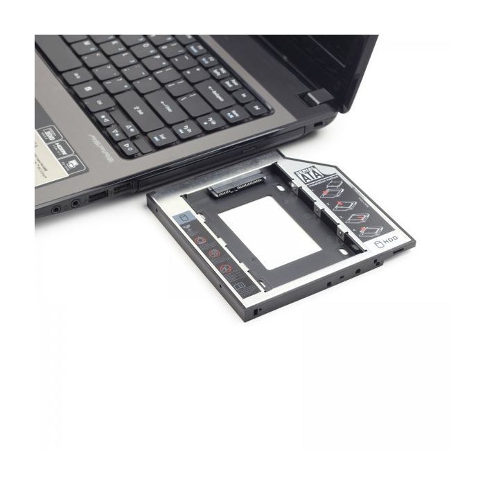 Фрейм-переходник Gembird 2.5" HDD/SSD to laptop slim 5.25'' bay (MF-95-01) изображение 5