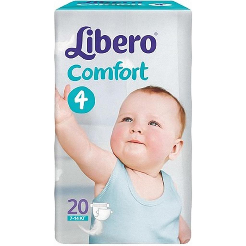 Libero Comfort fit ecotech макси (7-14кг) (маленькая упаковка). подгузники 20шт размер 4 (7322540475135)