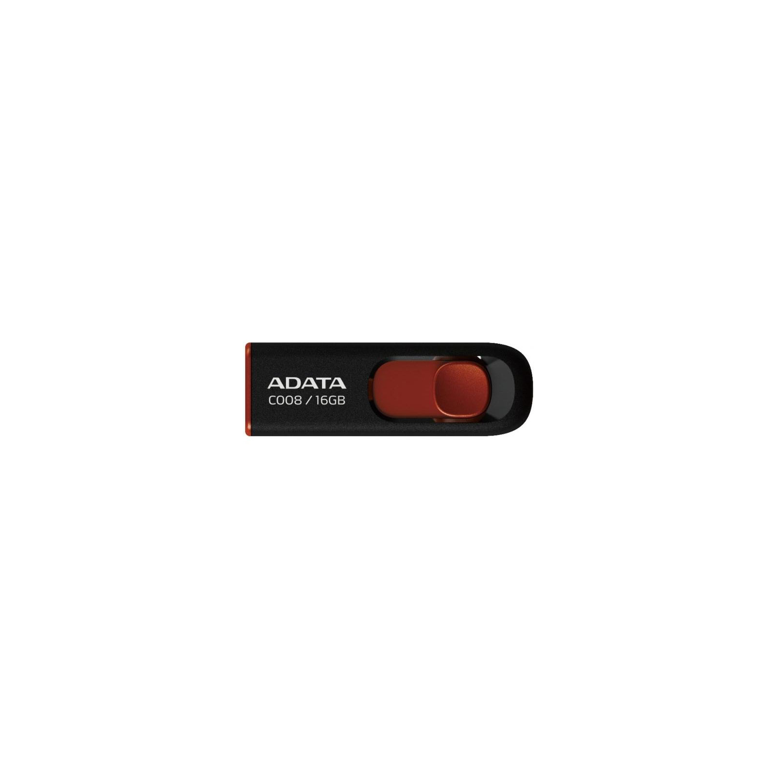 USB флеш накопичувач ADATA 64GB C008 Black+Red USB 2.0 (AC008-64G-RKD)