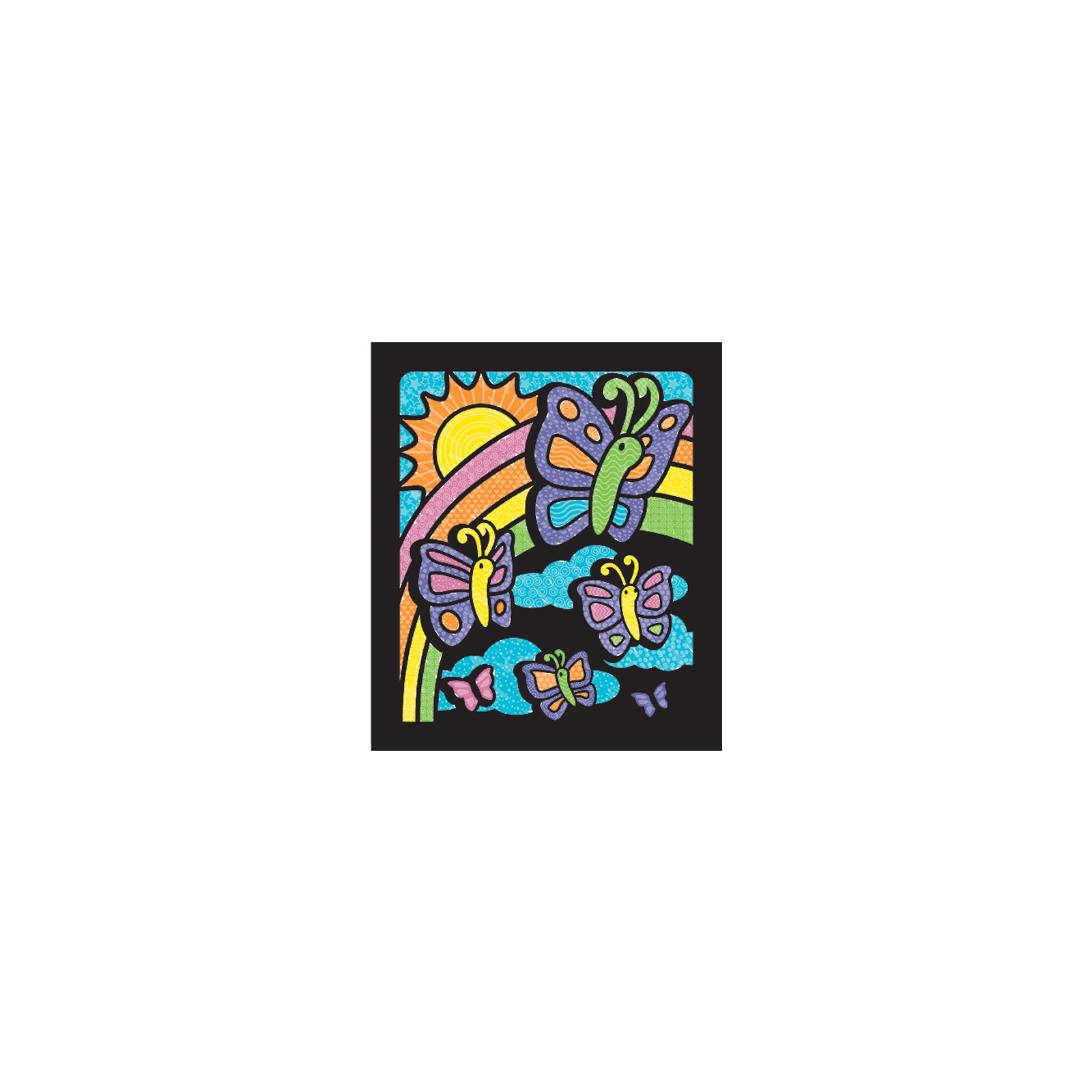 Набір для творчості Melissa&Doug Магическая бархатная раскраска Бабочки (MD5394) зображення 2