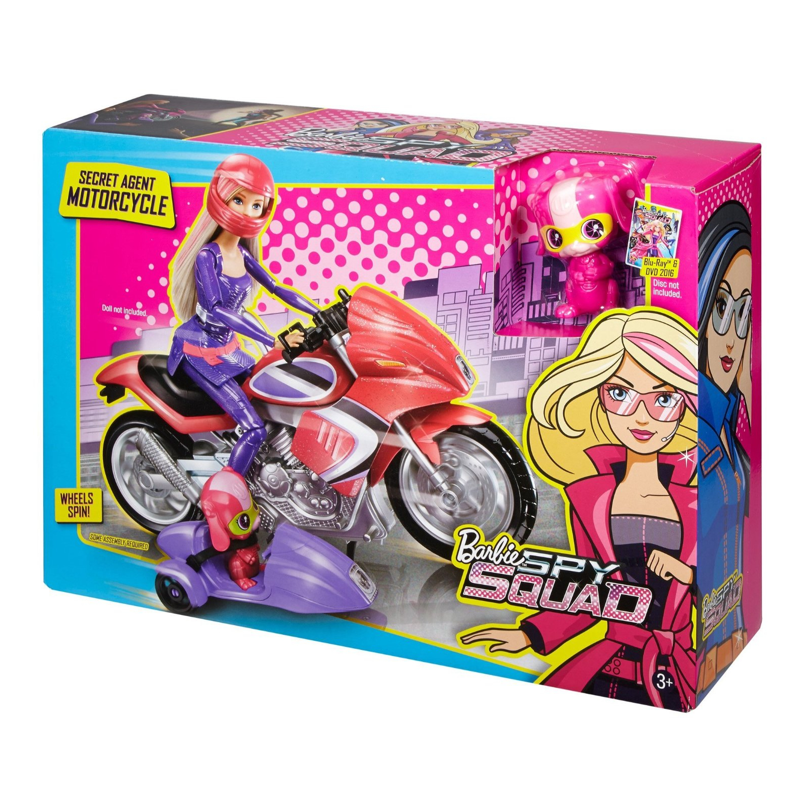 Лялька Barbie Шпионский мотоцикл Шпионская история (DHF21)