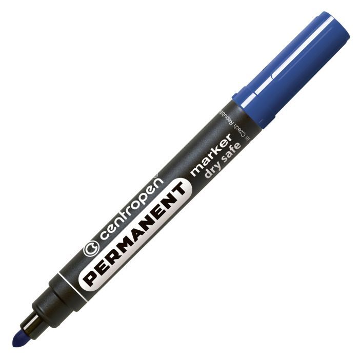 Маркер Centropen Permanent Dry Safe 8510 2,5 мм, round tip, red (8510/02)