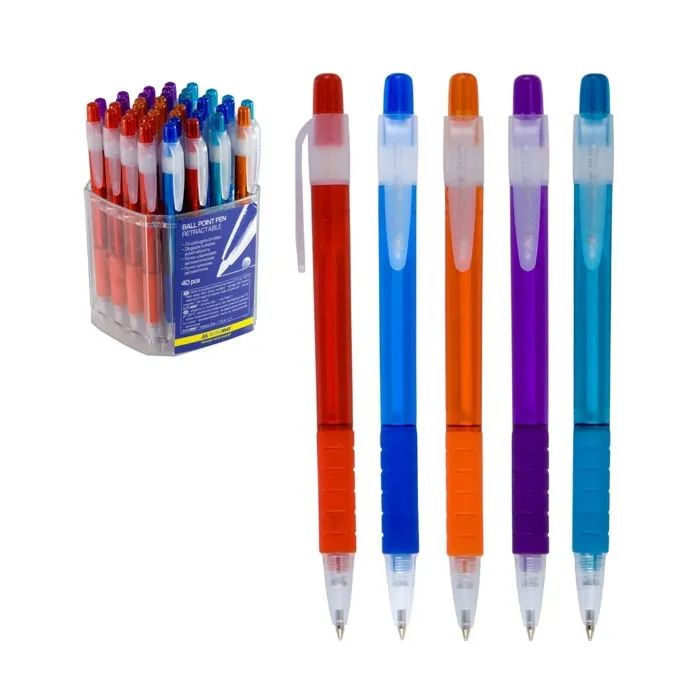 Ручка кулькова Buromax retractable, 0.7 мм (BM.8200) зображення 2