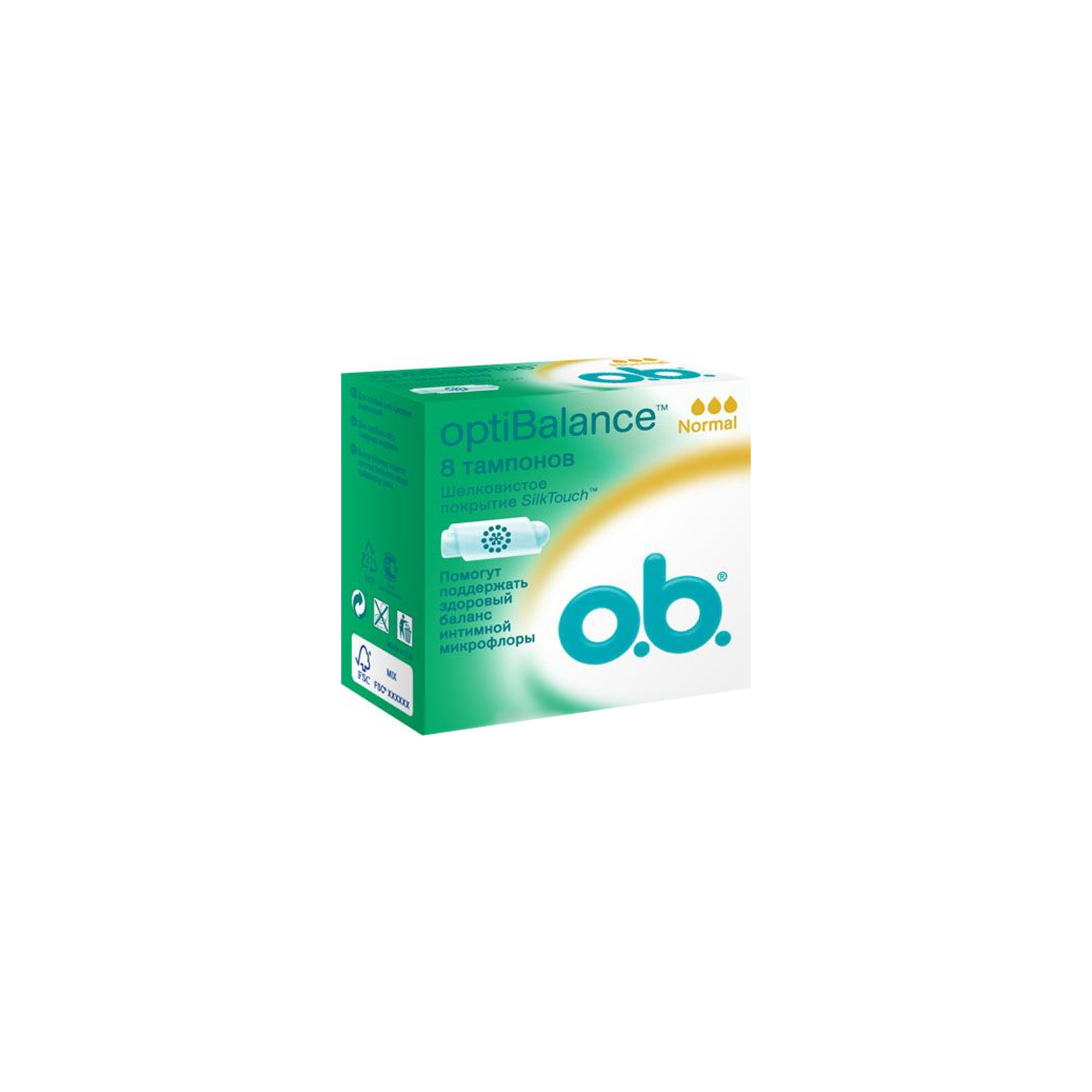 Тампоны o.b. Opti Balance Normal 8 шт (3574660610215)