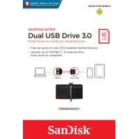 USB флеш накопитель SanDisk 16GB Ultra Dual Drive OTG Black USB 3.0 (SDDD2-016G-GAM46) изображение 9