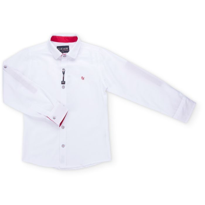 Рубашка детская E&H с красной бабочкой (G-233-140B-white-red) изображение 5