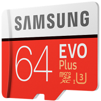 Карта памяти Samsung 64GB microSD class 10 EVO PLUS UHS-I (MB-MC64GA/RU) изображение 3