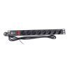 Силовой блок Eserver 19" 8 розеток, выкл., алюм. корпус PDU 220В, 16А (WT-2261A-GER-8WAY) изображение 2