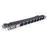 Силовой блок Eserver 19" 8 розеток, выкл., алюм. корпус PDU 220В, 16А (WT-2261A-GER-8WAY) изображение 3