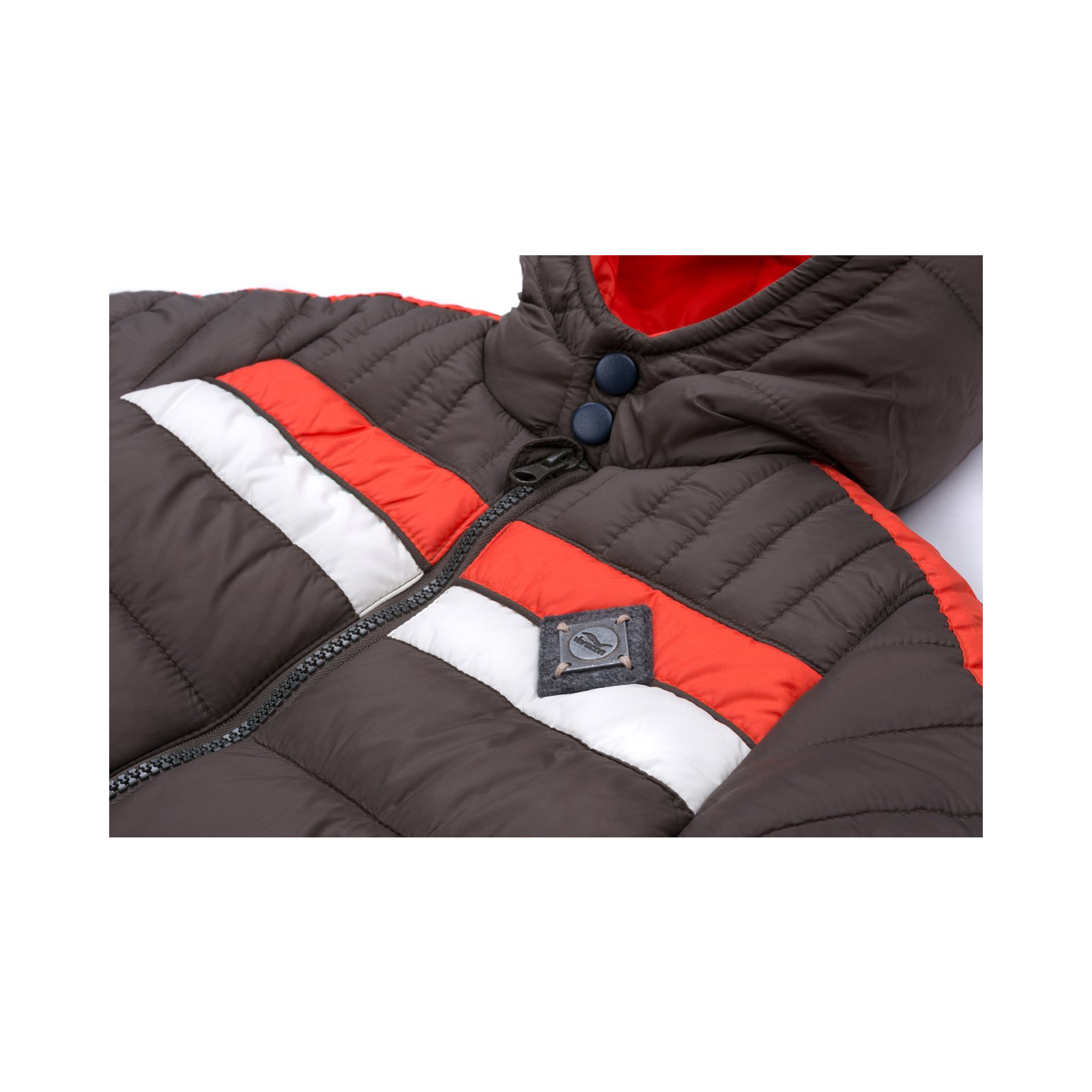 Куртка Verscon з помаранчевою смугою (2663-116B-brown) зображення 4