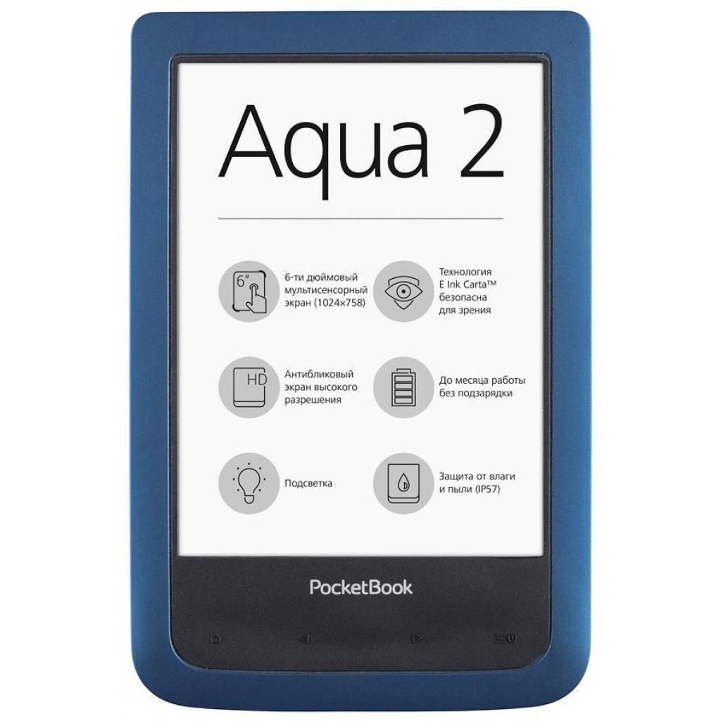 Электронная книга Pocketbook 641 Aqua 2, Blue/Black (PB641-A-CIS)
