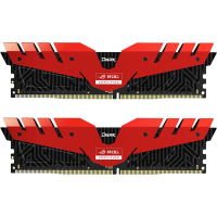Модуль памяти для компьютера DDR4 16GB (2x8GB) 3000 MHz T-Force Dark Rog Black/Red Team (TDRRD416G3000HC16CDC01)