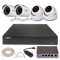 Комплект видеонаблюдения Greenvision GV-IP-K-L27/04 1080P (6924)