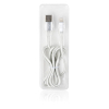 Дата кабель USB 2.0 AM to Lightning 1.0m fabric silver Vinga (VRC511SI) зображення 2