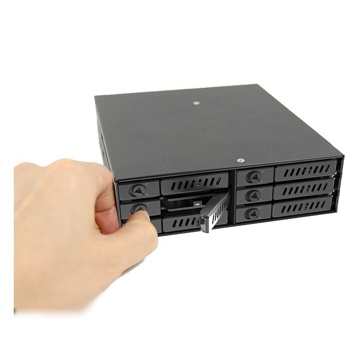 Бекплейн Chieftec 1x5.25"/6x2.5" Hot-Swap Metal (CMR-625) зображення 8
