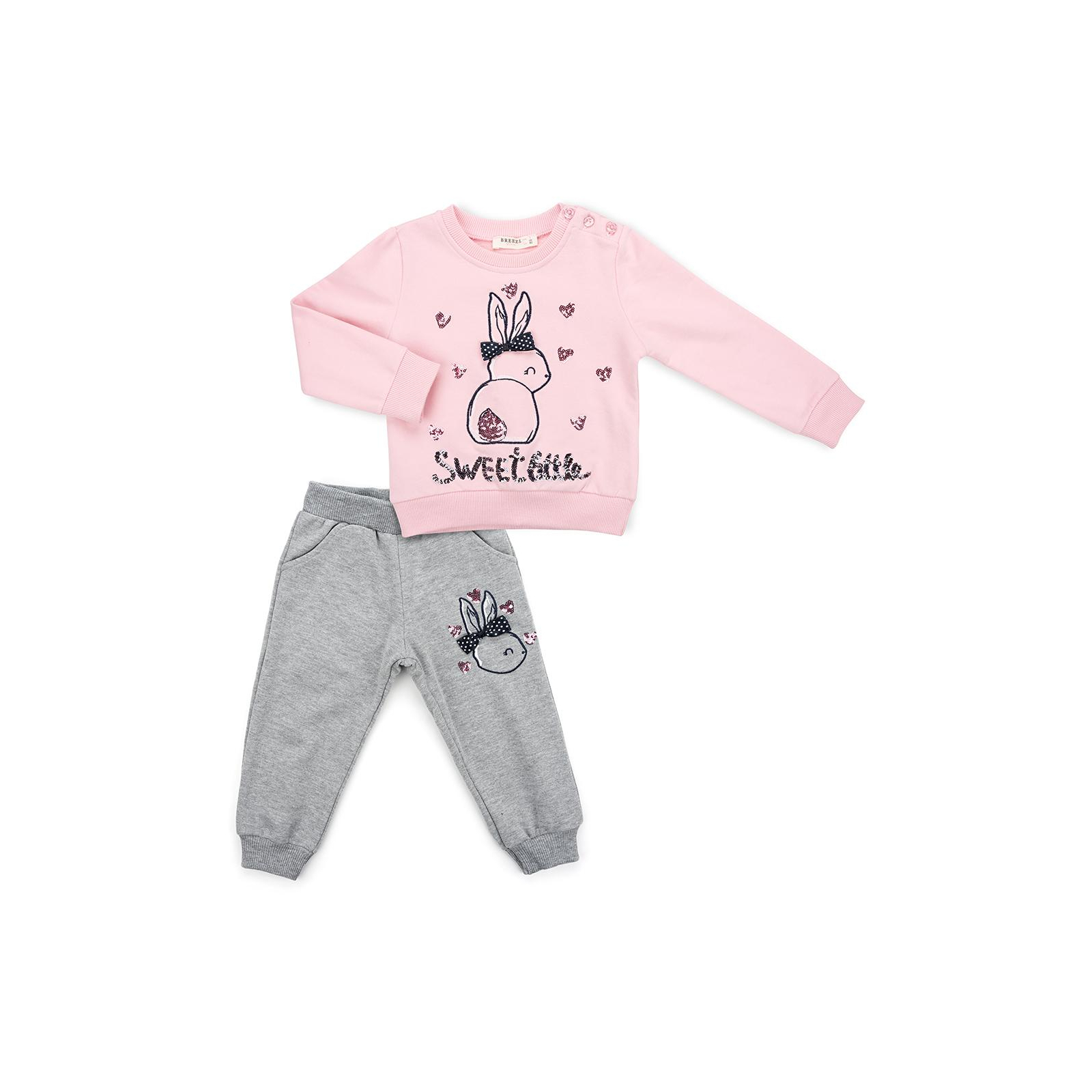 Набір дитячого одягу Breeze з кроликом (11406-86G-pink)