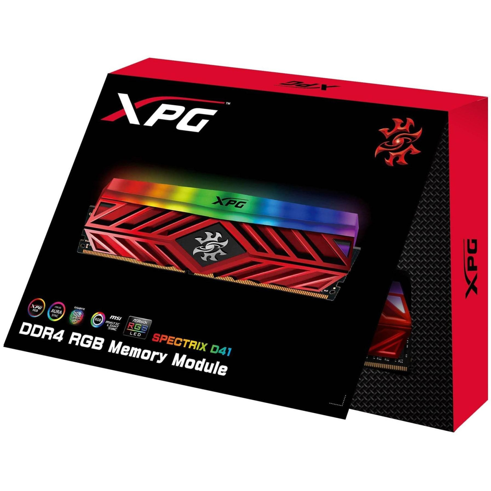 Модуль памяти для компьютера DDR4 8GB 3600 MHz XPG Spectrix D41 Red ADATA (AX4U360038G17-SR41) изображение 4