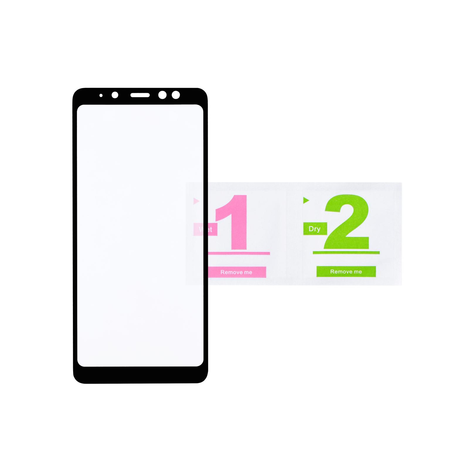 Скло захисне 2E для Samsung Galaxy A8 2018 3D Edge Glue (2E-TGSG-GA8-3D) зображення 2