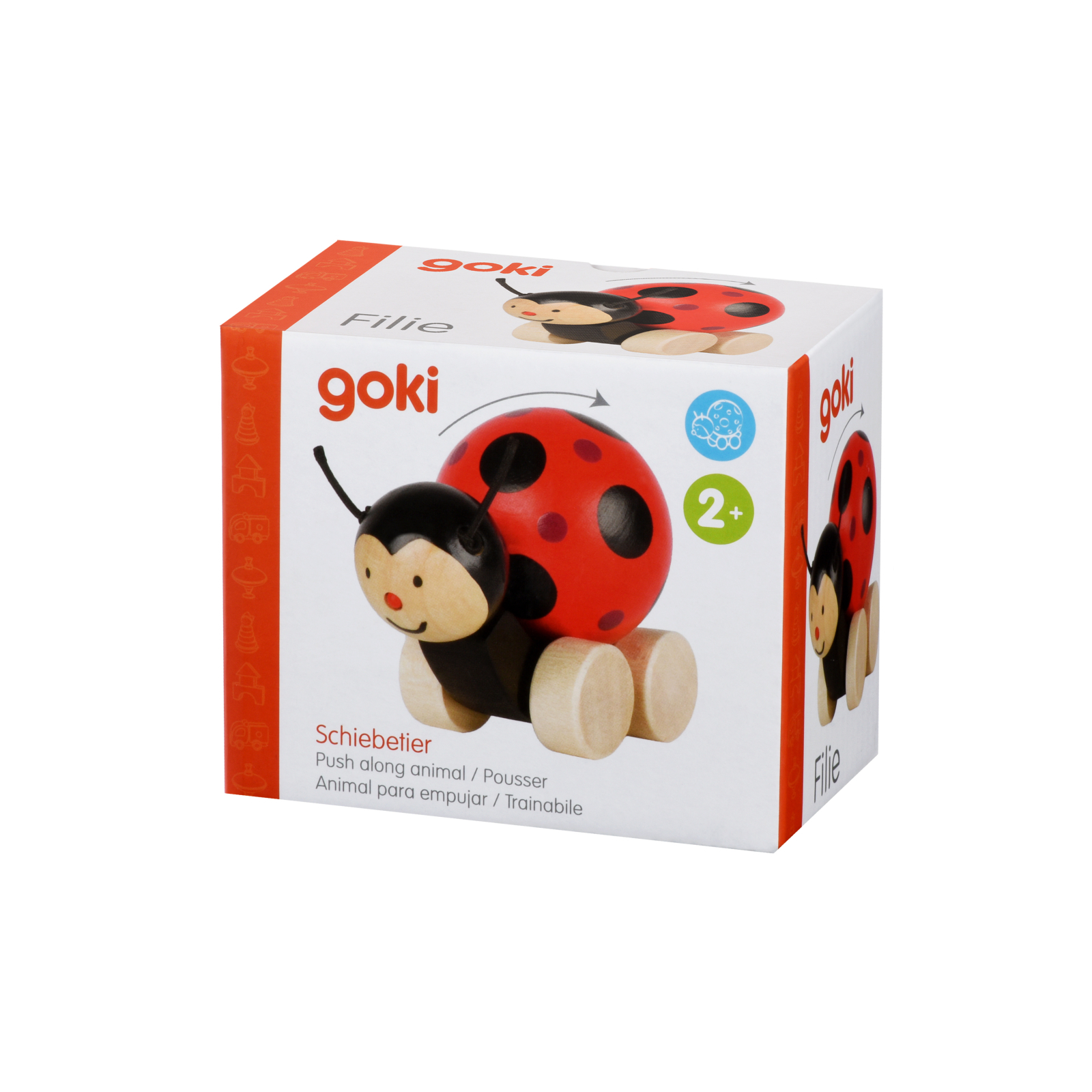 Развивающая игрушка Goki Божья коровка (54946G) изображение 3