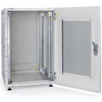 Шкаф напольный Ipcom 18U, 600x600 (С-18U-06-06-ДС-ПГ-1-7035) (115318) изображение 3