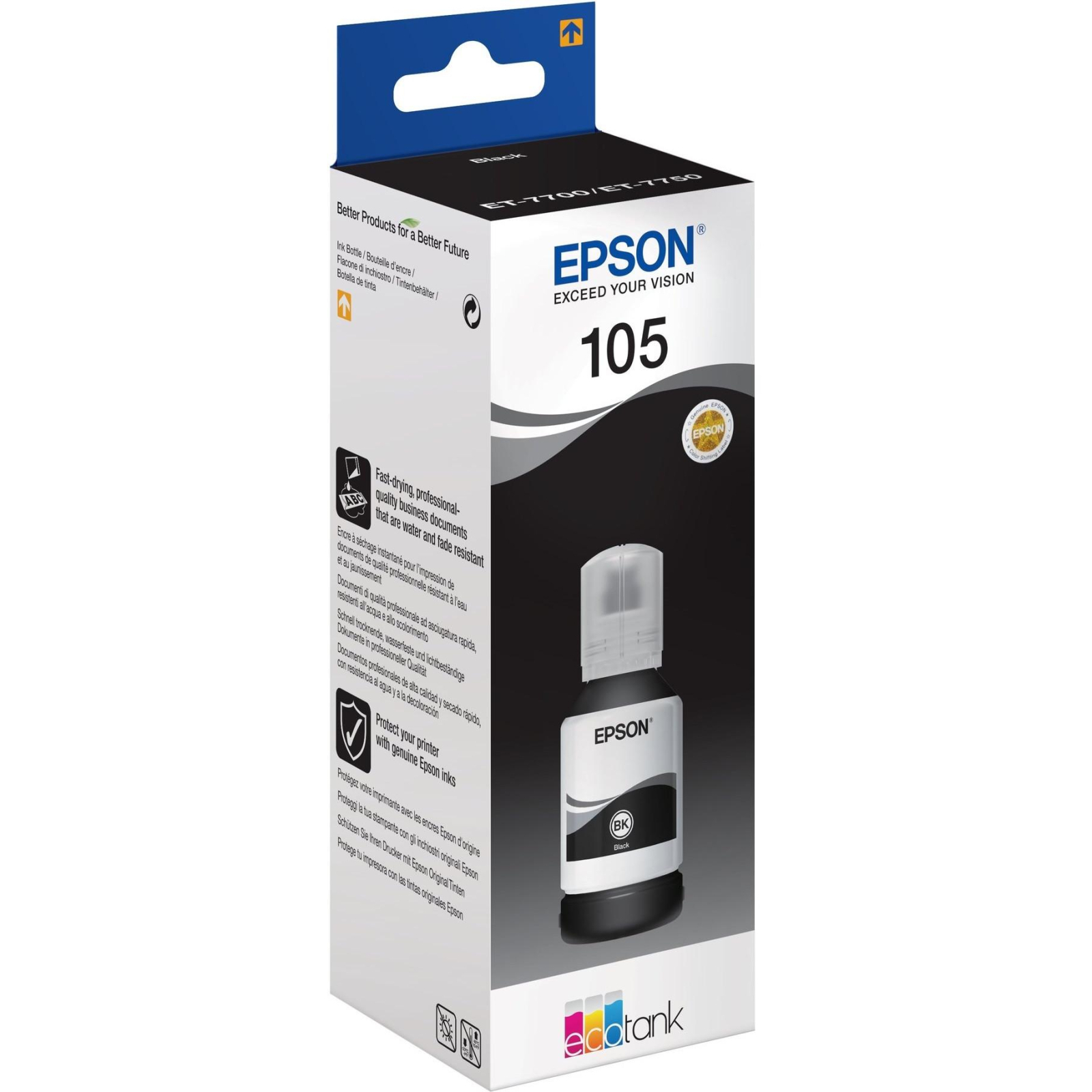 Контейнер с чернилами Epson 105 black pigmented (C13T00Q140) изображение 2