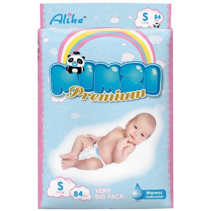 Подгузники Mimzi S 3-6 кг 84 шт (MDS84)