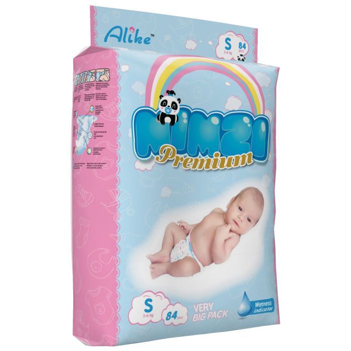 Подгузники Mimzi S 3-6 кг 84 шт (MDS84) изображение 2
