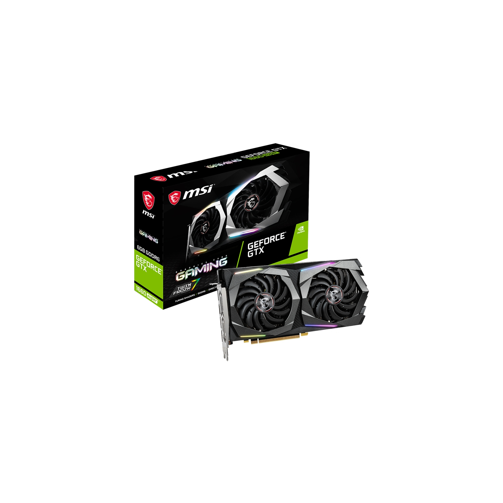 ᐈ Купить видеокарту MSI GeForce GTX1660 SUPER 6144Mb GAMING (GTX