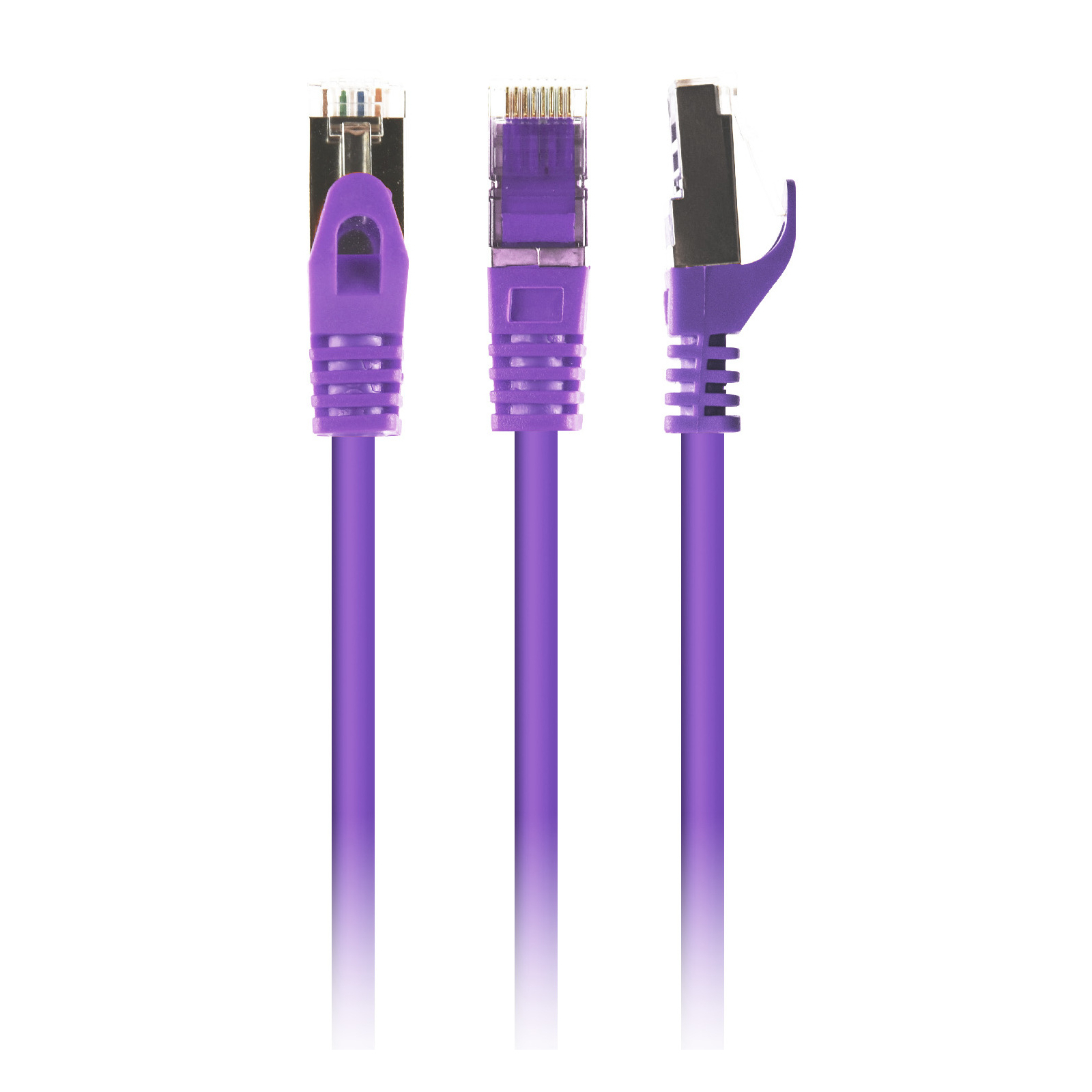 Патч-корд 3м S/FTP Cat 6A CU LSZH violet Cablexpert (PP6A-LSZHCU-V-3M)