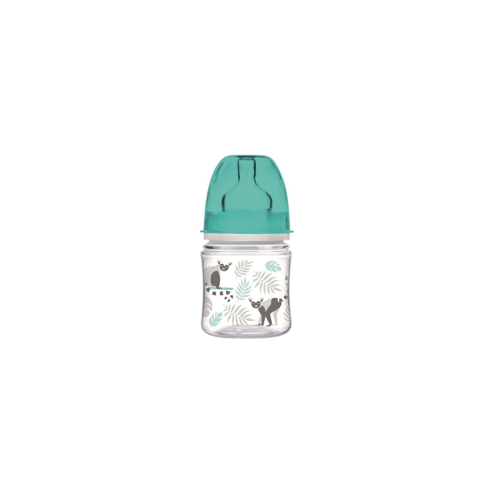 Бутылочка для кормления Canpol babies с широким горлышком антиколиковая Jungle, серая, 120 мл (35/226_grey)