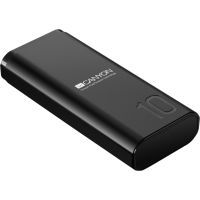 Батарея универсальная Canyon PB-103 10000mAh, Input 5V/2A, Output 5V/2.1A, Black (CNE-CPB010B) изображение 2