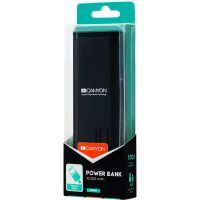 Батарея универсальная Canyon PB-103 10000mAh, Input 5V/2A, Output 5V/2.1A, Black (CNE-CPB010B) изображение 4