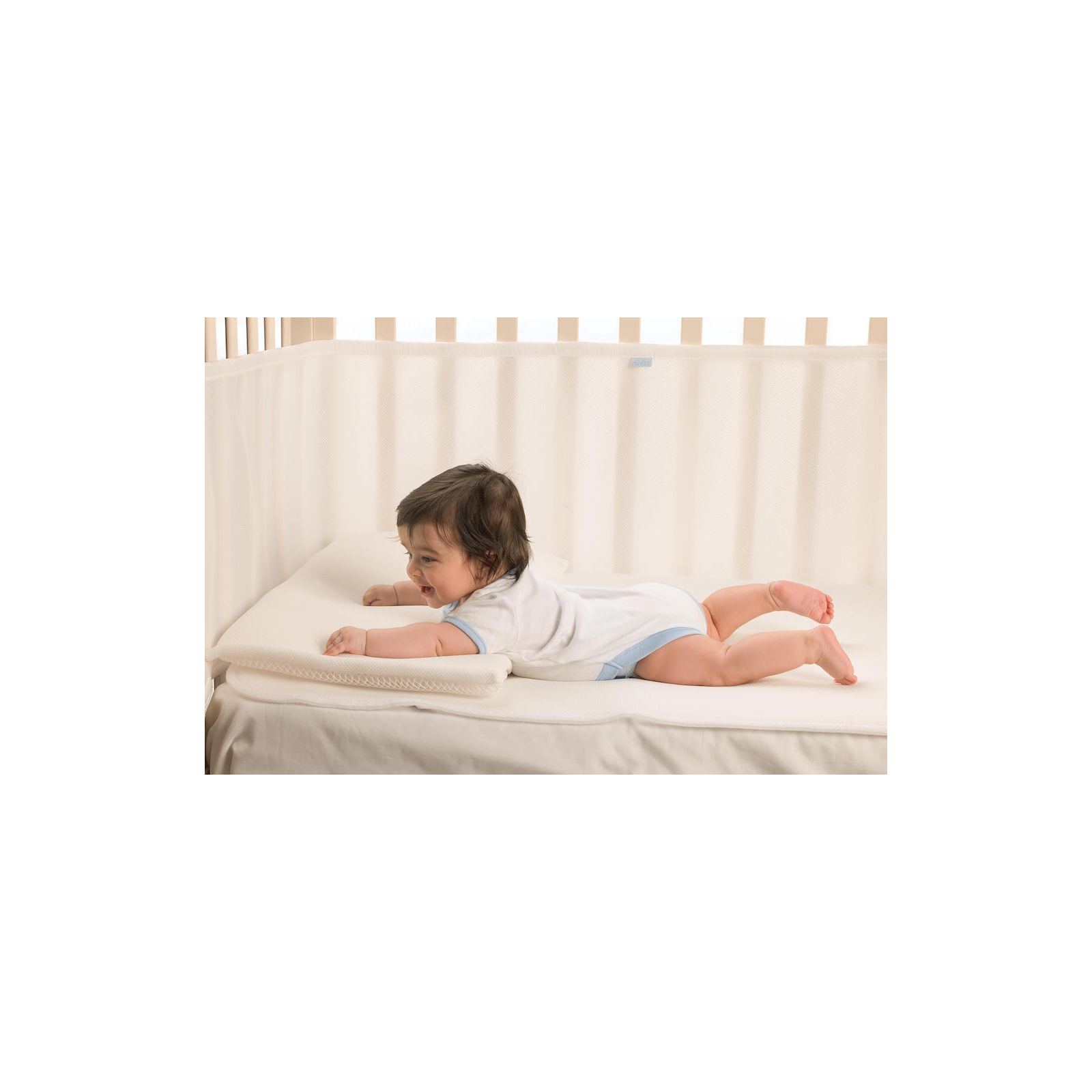Дитячий постільний набір Nuvita Бампер Aria 3D 40*180 см проти задухи (NV6550) зображення 4