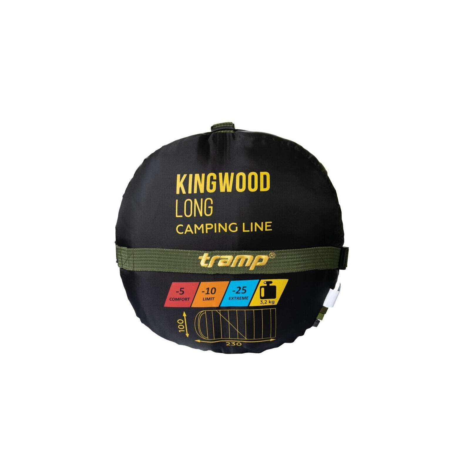Спальный мешок Tramp Kingwood Long Olive/Grey L (UTRS-053L-L) изображение 11