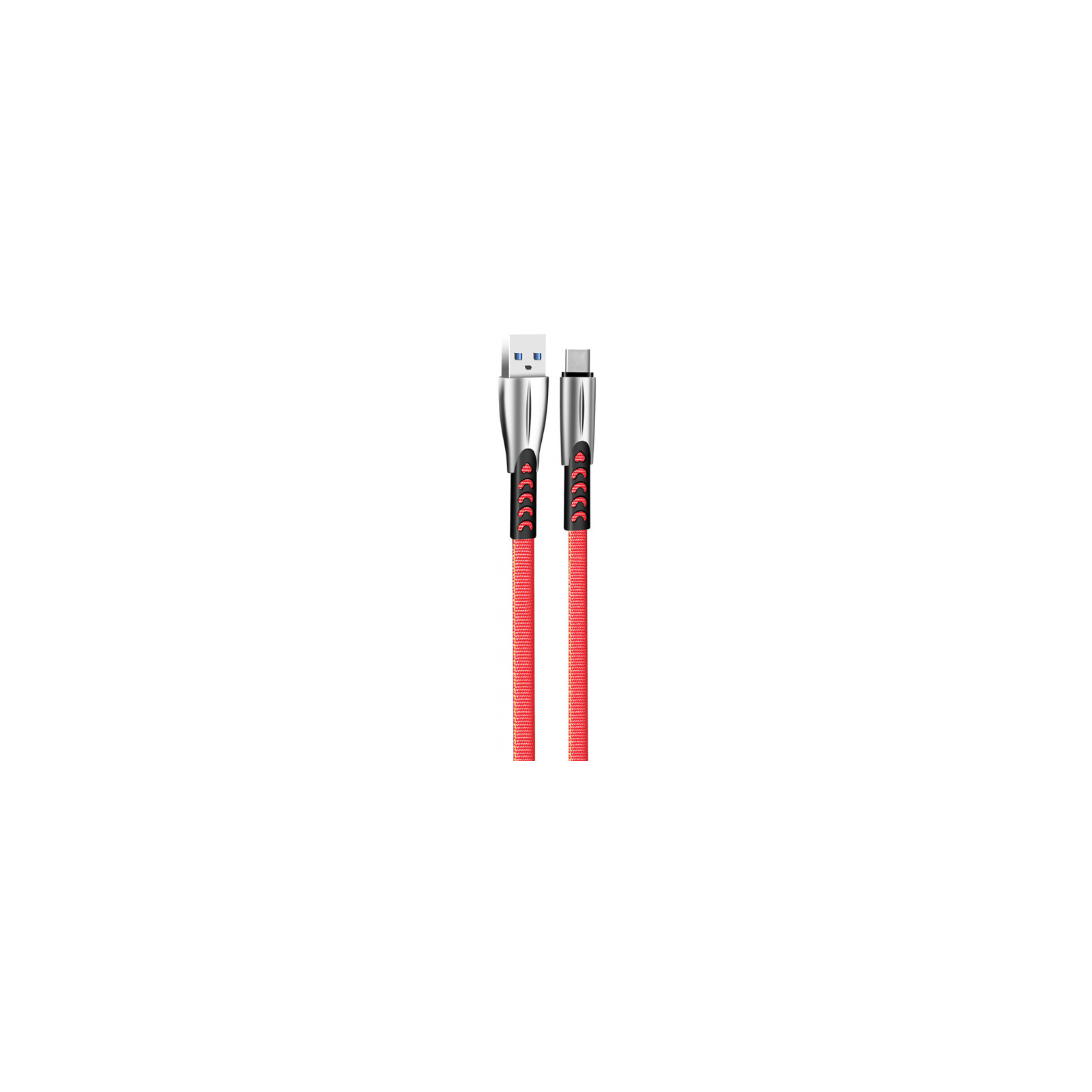 Дата кабель USB 2.0 AM to Type-C 1.0m zinc alloy red ColorWay (CW-CBUC012-RD) изображение 2